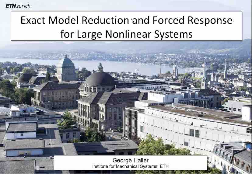 George Haller Lecture Spectral Submanifolds Model Reduction