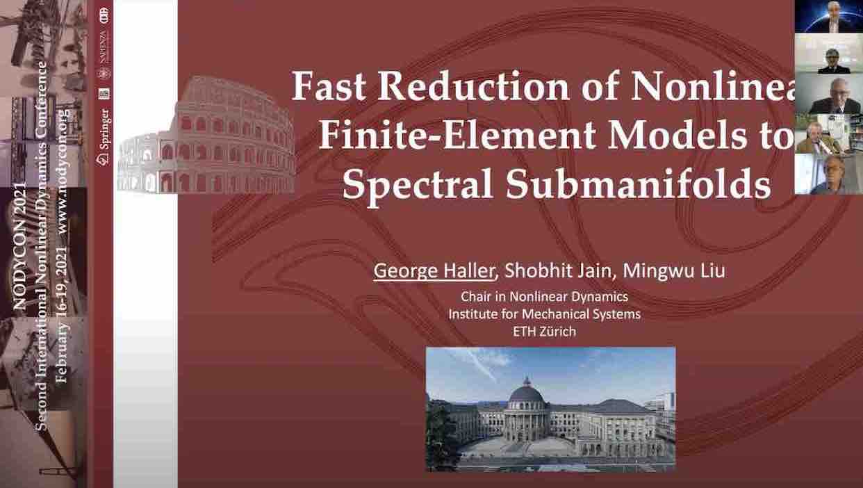 George Haller NODYCON 2021 Opening Keynote Lecture Fast Computation Spectral Submanifolds